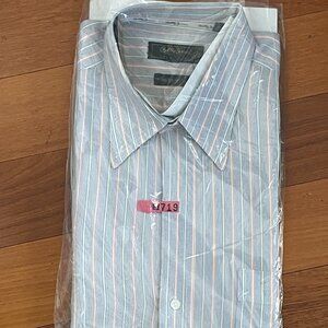 Bobby Jones Collection Striped Long Sleeved Button Down Size L/ 16.5